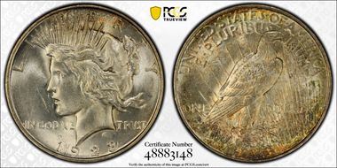 1923-D $1 MS62