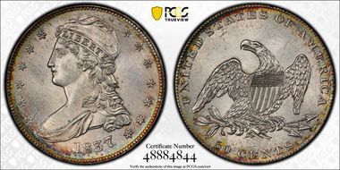 1837 50C MS65