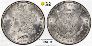 1892 $1 MS65