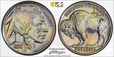 1936 5C Brilliant PR67+ 