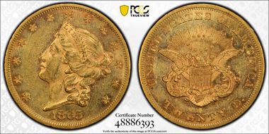 1865 $20 MS61
