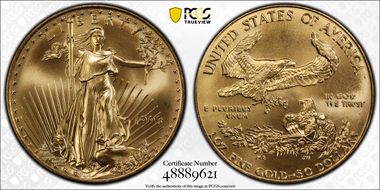 1993 $50 Gold Eagle MS69