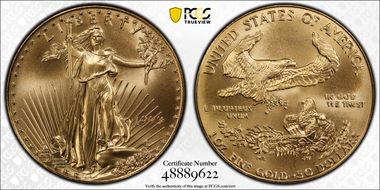 1993 $50 Gold Eagle MS69