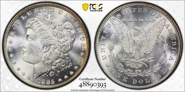 1885 $1 MS64+
