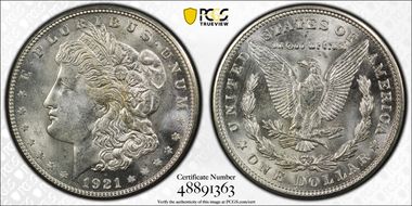 1921-S $1 MS64