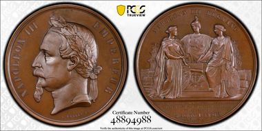 1860 Medal Divo-409 Bronzed Cu SP64