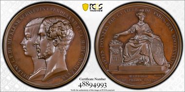 1837 Medal Collignon-1124 Bronzed AE SP65