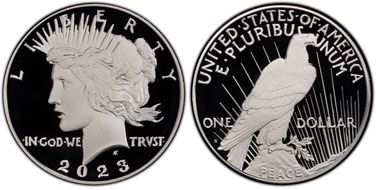 2023-S $1 Peace Dollar First Strike PR70DCAM