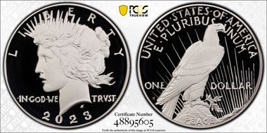 2023-S $1 Peace Dollar PR70DCAM