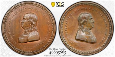 (c. 1810) AE Medal Fuld FR.ME.NL.10, GM-25 Obv Cliche MS64BN