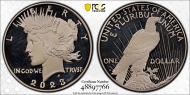 2023-S $1 Peace Dollar PR62DCAM