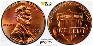 2012-D 1C Shield MS69RD