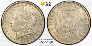 1888-O $1 AU58
