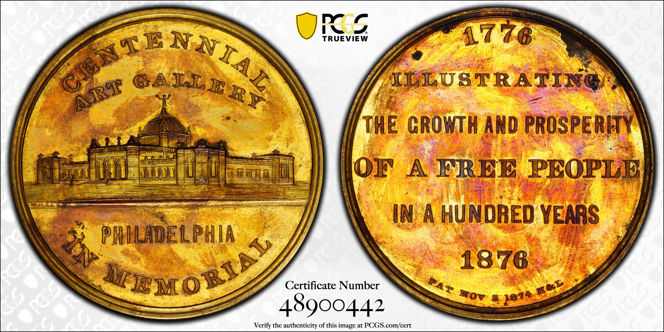 Pcgs certificate verification coin details for cert 48900442