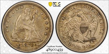 1873 25C Arrows VF35