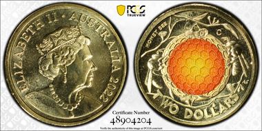 2022-C $2 Honey Bee Colorized MS69