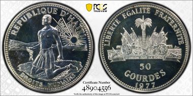 1977 50 G Human Rights KM-128 MS64