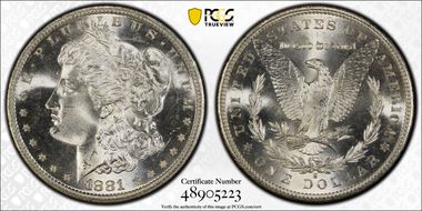1881-S $1 MS66
