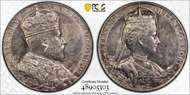 1902 Medal Eimer-1871b BHM-3737 Matte Ag SP1