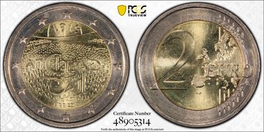 2019 € 2 Irish Parliament MS64