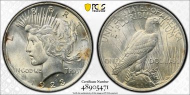 1923 $1 MS62