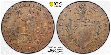 1794 Tk 1/2D DH-5 Lincolnshire Spalding AU53BN