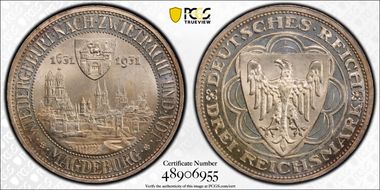 1931-A 3 Mk Magdeburg J-347 PR65CAM