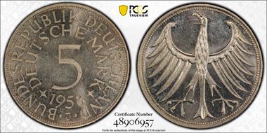 1958-J 5 MK J-387 MS63