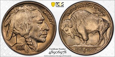 1938-D/D 5C Buffalo, RPM-2 MS64