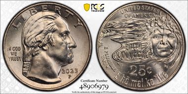2023-P 25C Edith Kanaka'ole MS65