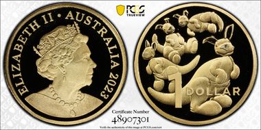 2023 $1 Plush Kangaroos - Baby Set PR70DCAM