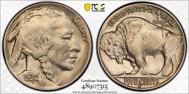 1930-S 5C MS64