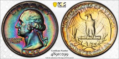 1957 25C MS66