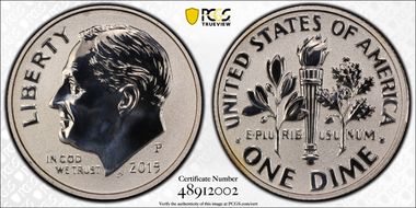 2015-P 10C Silver Reverse Proof PR70