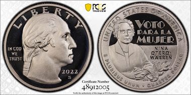 2022-S 25C Nina Otero-Warren-Silver PR69DCAM
