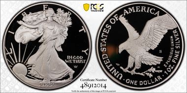 2022-S $1 Silver Eagle PR69DCAM