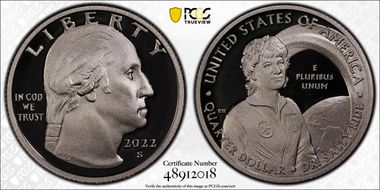 2022-S 25C Dr. Sally Ride-Silver PR69DCAM