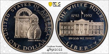 1992-W $1 White House PR69DCAM