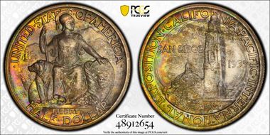 1935-S 50C San Diego MS66