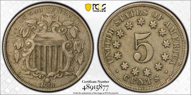 1868 5C DDO & DDR FS-105 VF30