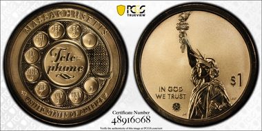 2020-S $1 American Innovation MA Rev PR Telephone PR70