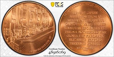 1998 Medal Little Rock Nine Bronze MS68RD