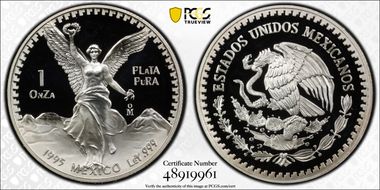 1995-Mo Onza Libertad Ag PR69DCAM