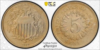 1866 5C Rays AU55