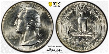 1960 25C Type B Reverse, FS-901 MS65