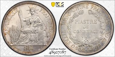 1913-A Piastre Lec-294 MS62