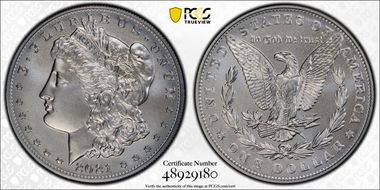2021 $1 Morgan Dollar 100th Anniversary MS70