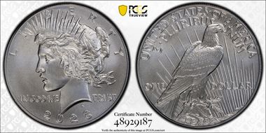 2023 $1 Peace Dollar MS70
