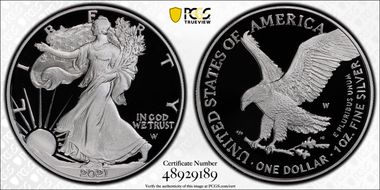 2021-W  $1 Silver Eagle - Type 2 PR70DCAM