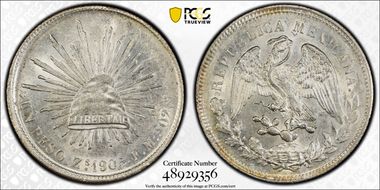 1905-Zs FM Peso KM-409.3 AU58